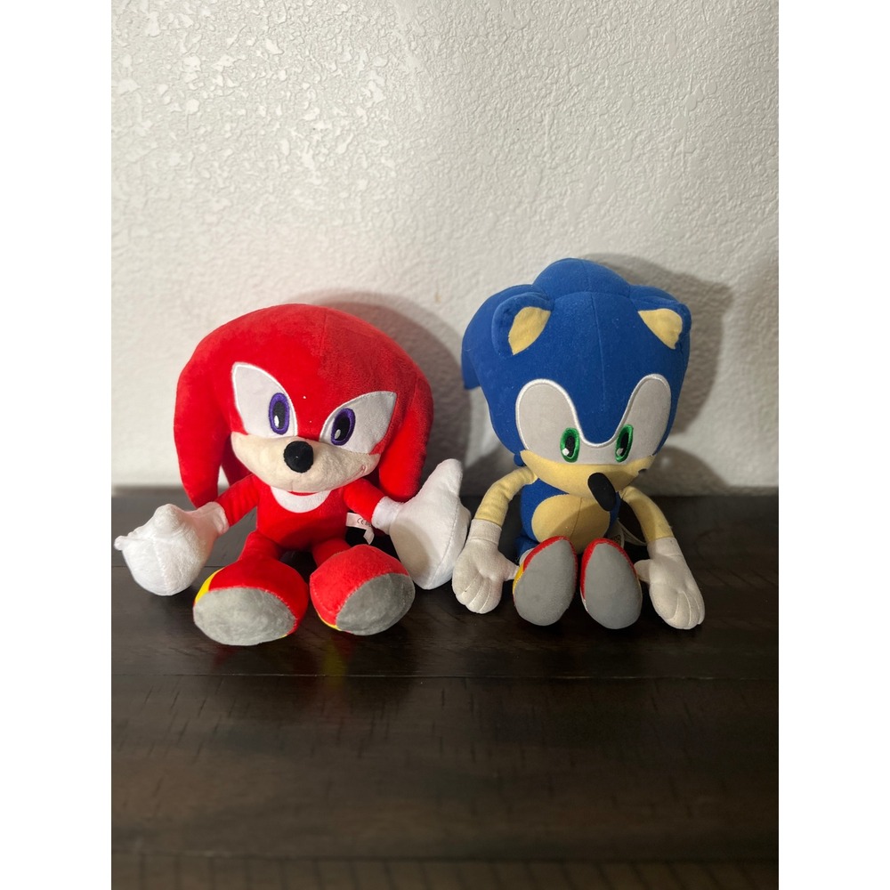 Sonic the Hedgehog and Knuckles Plush Set SEGA Toy Factory 2024 Stuffed Toys